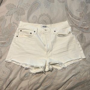 NWOT Agolde Parker Shorts in White Size 28